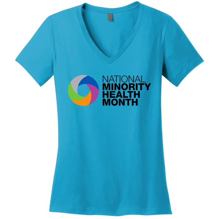 Minority Health Month Gift Cool Gift National Minority Health Month Cool Gift Women's V-Neck T-Shirt