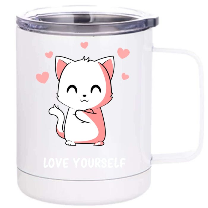 Mental Health Motivational Self Love Motivation Front & Back 12oz Stainless Steel Tumbler Cup