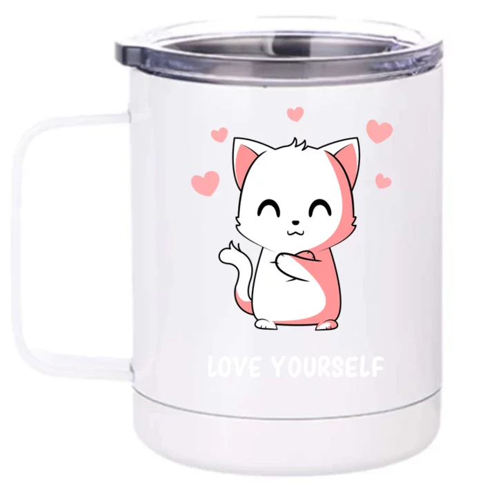 Mental Health Motivational Self Love Motivation Front & Back 12oz Stainless Steel Tumbler Cup