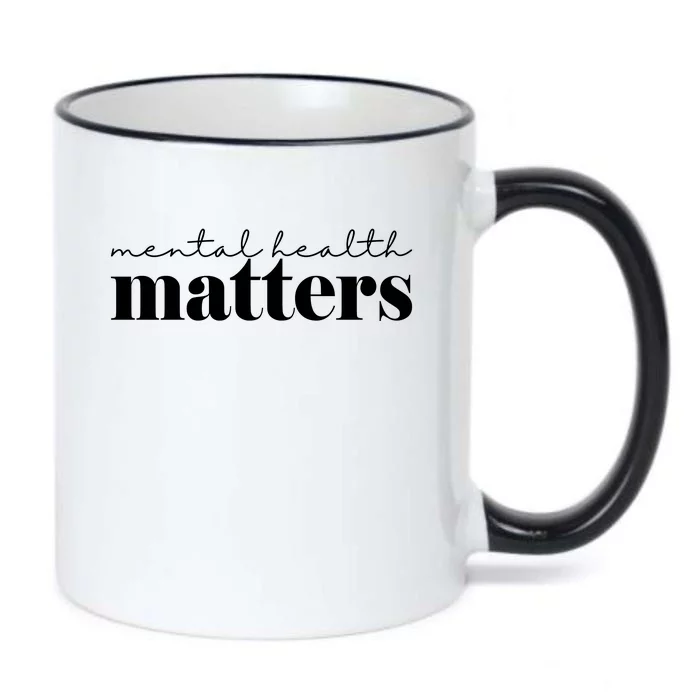 Mental Health Matters Awareness Black Color Changing Mug