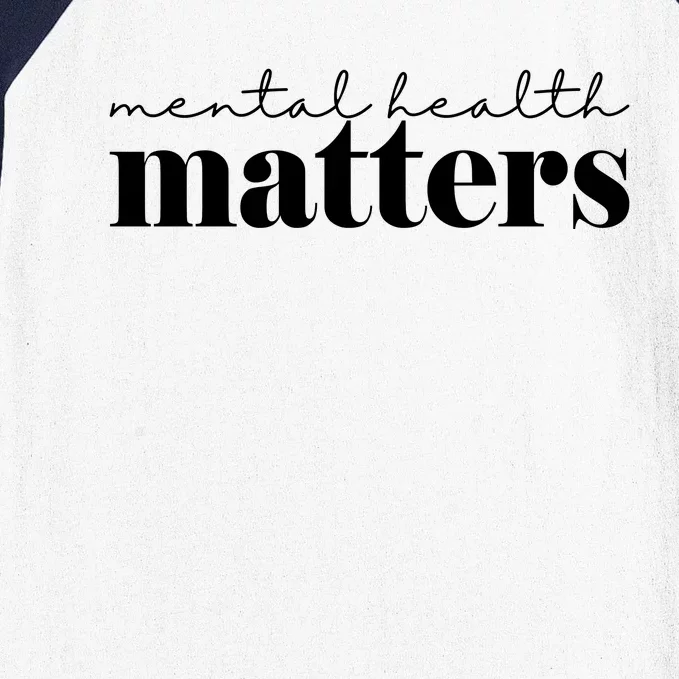 Mental Health Matters Awareness Baseball Sleeve Shirt