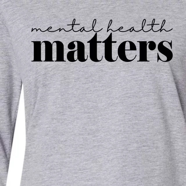 Mental Health Matters Awareness Womens Cotton Relaxed Long Sleeve T-Shirt