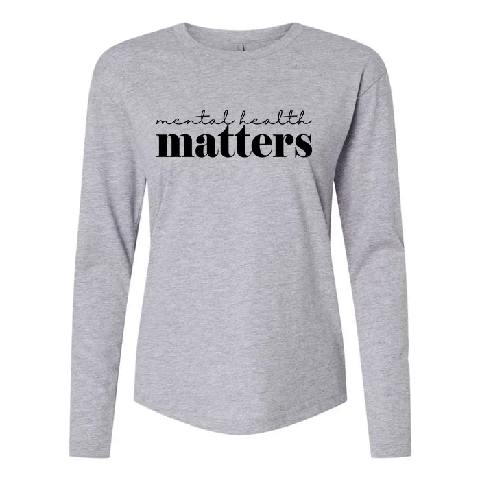 Mental Health Matters Awareness Womens Cotton Relaxed Long Sleeve T-Shirt