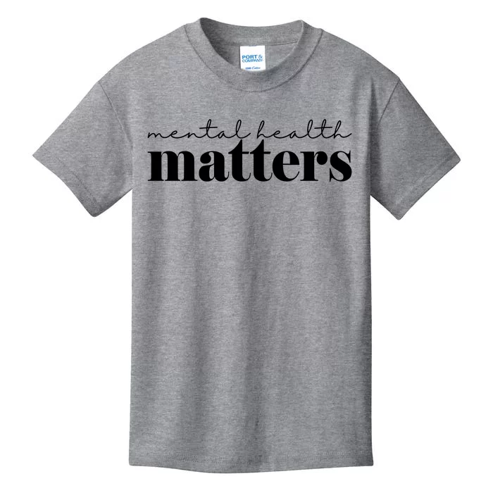 Mental Health Matters Awareness Kids T-Shirt