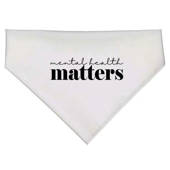 Mental Health Matters Awareness USA-Made Doggie Bandana