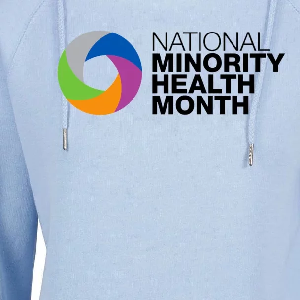 Minority Health Month Gift National Minority Health Month Great Gift Womens Funnel Neck Pullover Hood