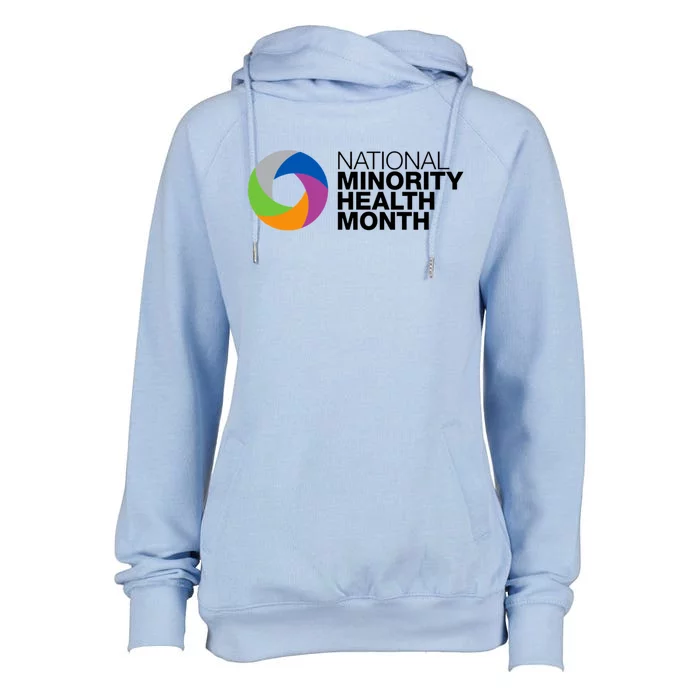 Minority Health Month Gift National Minority Health Month Great Gift Womens Funnel Neck Pullover Hood