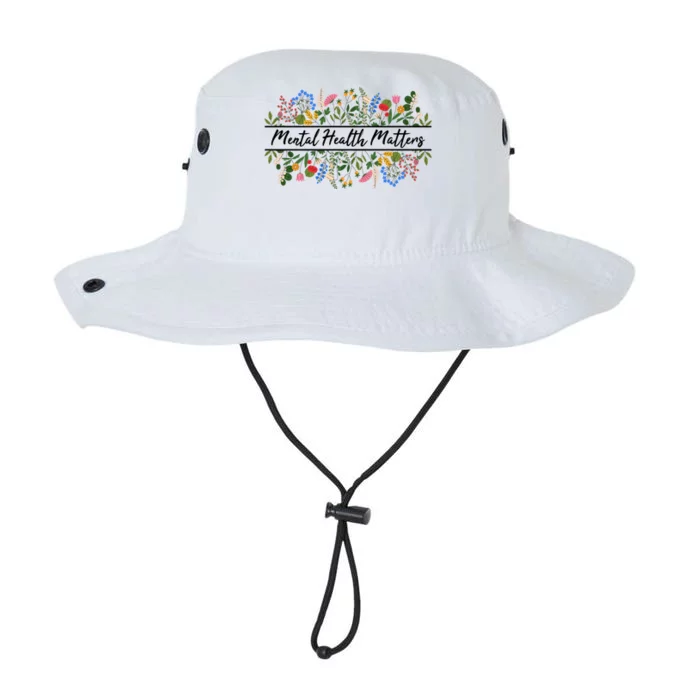 Mental Health Matters Floral Wildflowers Legacy Cool Fit Booney Bucket Hat