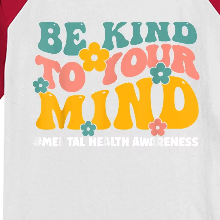 Mental Health Matters End The Stigma Mental Health Awareness Kids Colorblock Raglan Jersey