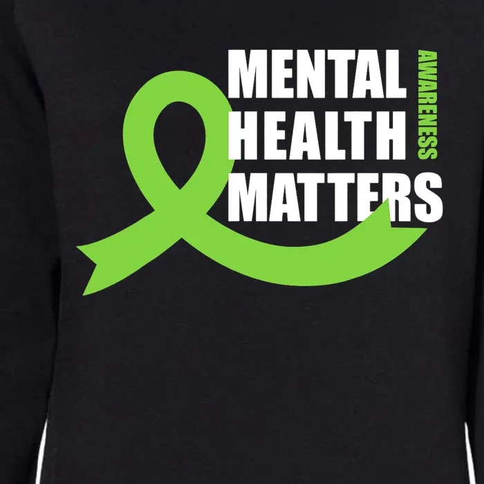 Mental Health Matters Quotes Health Awareness End The Stigma Womens California Wash Sweatshirt