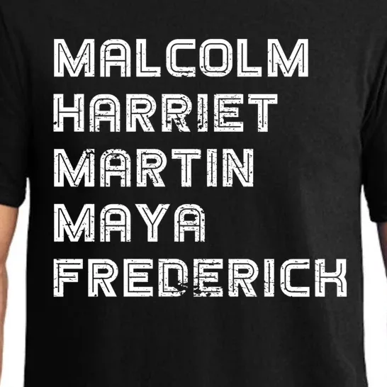 Malcolm Harriet Martin Maya Frederick Black Leaders Meaningful Gift Pajama Set