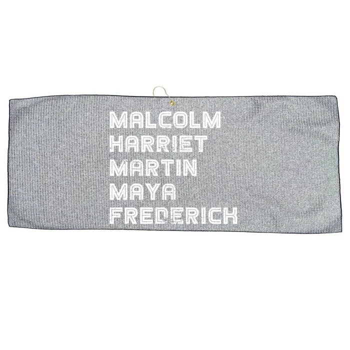 Malcolm Harriet Martin Maya Frederick Black Leaders Meaningful Gift Large Microfiber Waffle Golf Towel