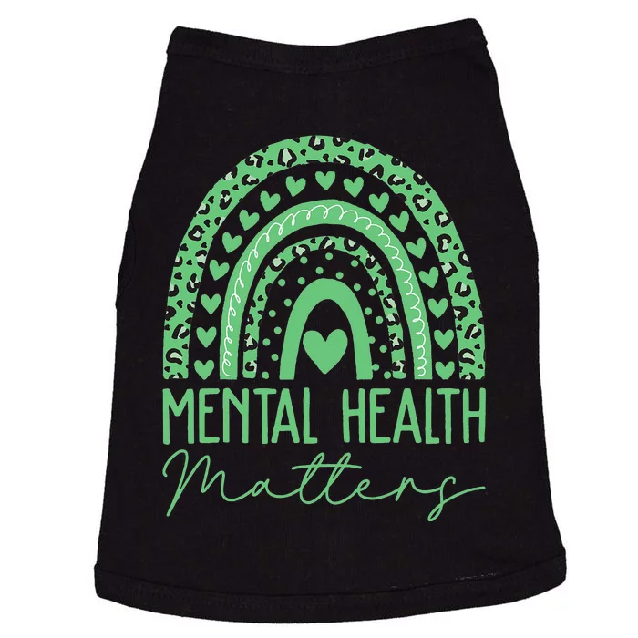 Mental Health Matters We Wear Green Mental Health Awareness Doggie Tank