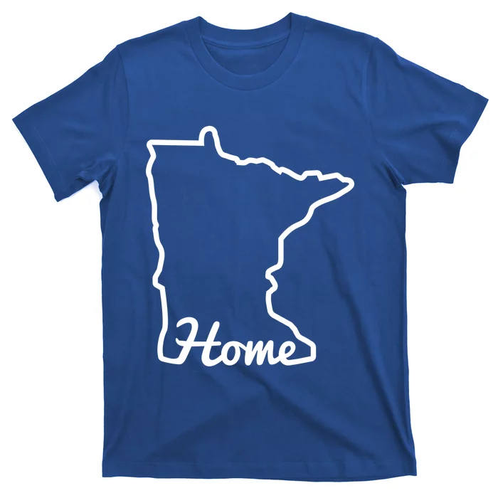 Minnesota Home Mn State Map Minnesotan Gift Meaningful Gift T-Shirt