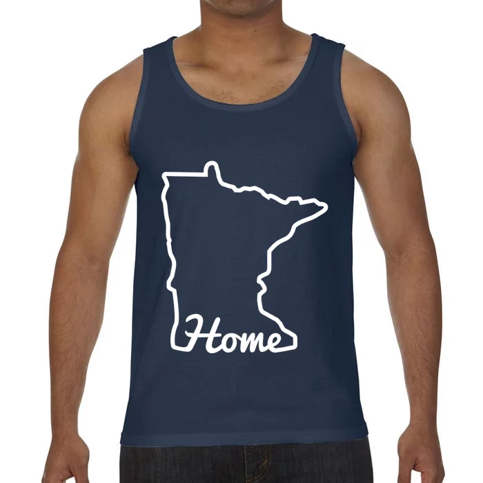 Minnesota Home Mn State Map Minnesotan Gift Meaningful Gift Comfort Colors® Tank Top