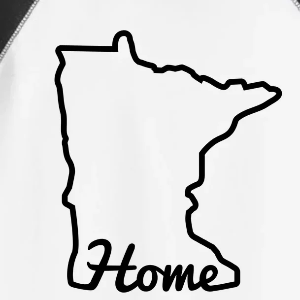 Minnesota Home Mn State Map Minnesotan Gift Meaningful Gift Toddler Fine Jersey T-Shirt