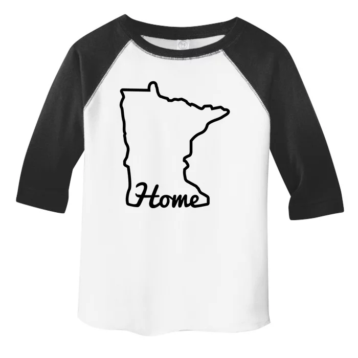 Minnesota Home Mn State Map Minnesotan Gift Meaningful Gift Toddler Fine Jersey T-Shirt