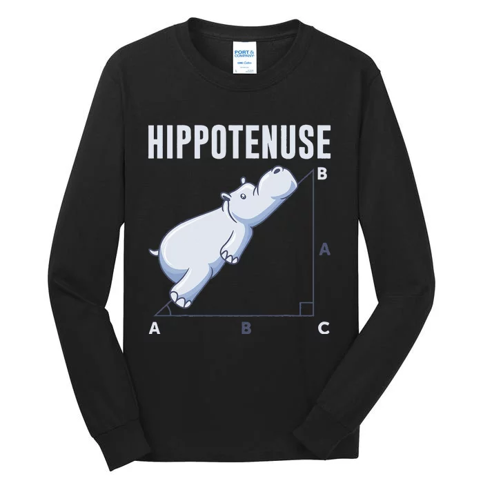 Mathematics Hippotenuse Maths Set of Pythagora's Geometry Tall Long Sleeve T-Shirt