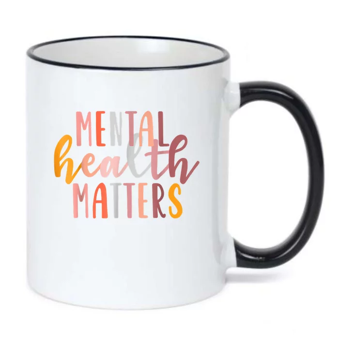 Mental Health Matters Human Brain Illness Awareness Black Color Changing Mug