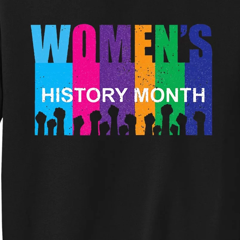 March History Month Retro Distressed Tall Sweatshirt