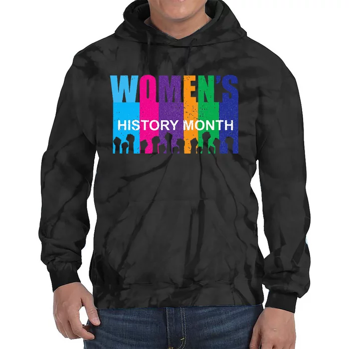 March History Month Retro Distressed Tie Dye Hoodie