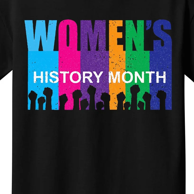 March History Month Retro Distressed Kids T-Shirt