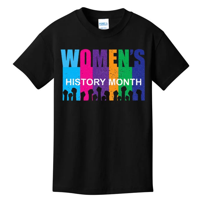 March History Month Retro Distressed Kids T-Shirt