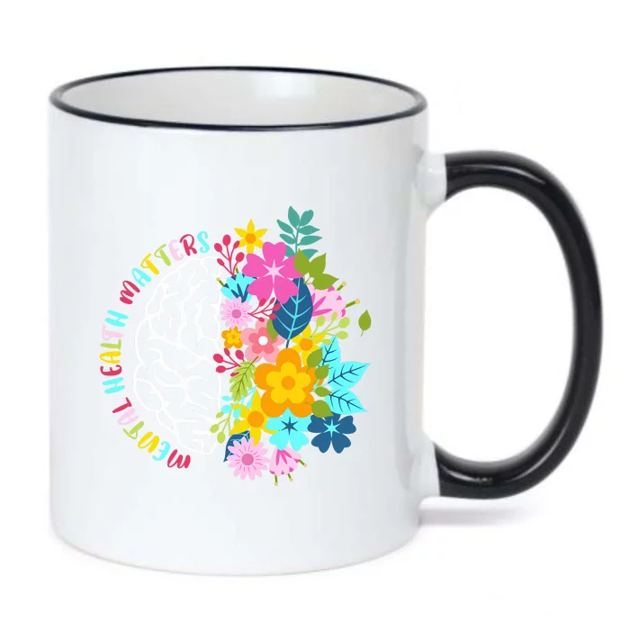 Mental Health Matters Plant Lovers Gardening Black Color Changing Mug