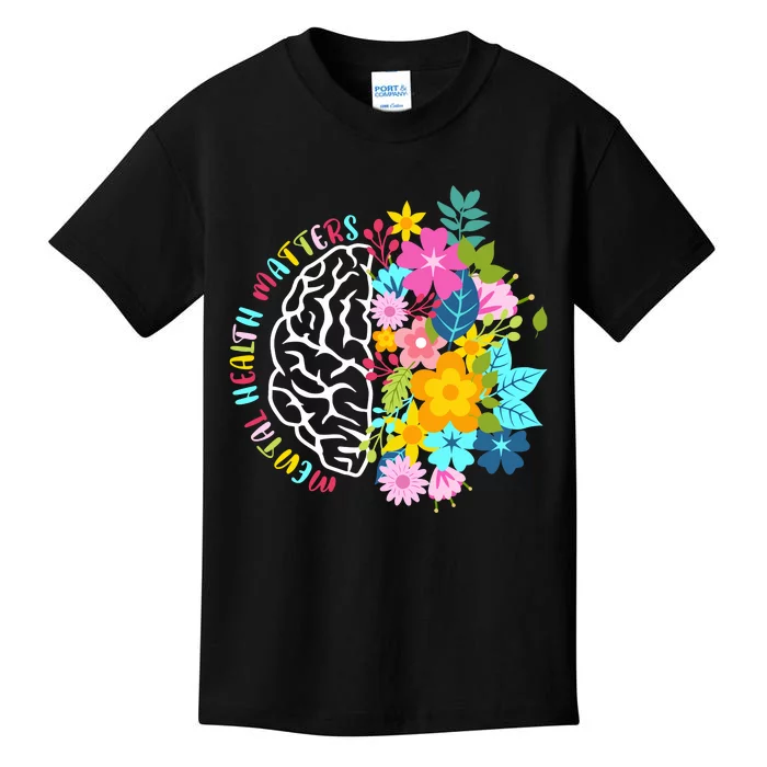 Mental Health Matters Plant Lovers Gardening Kids T-Shirt