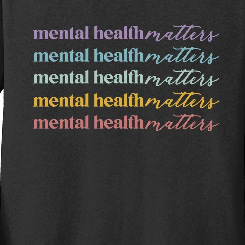 Mental Health Matters Kids Long Sleeve Shirt