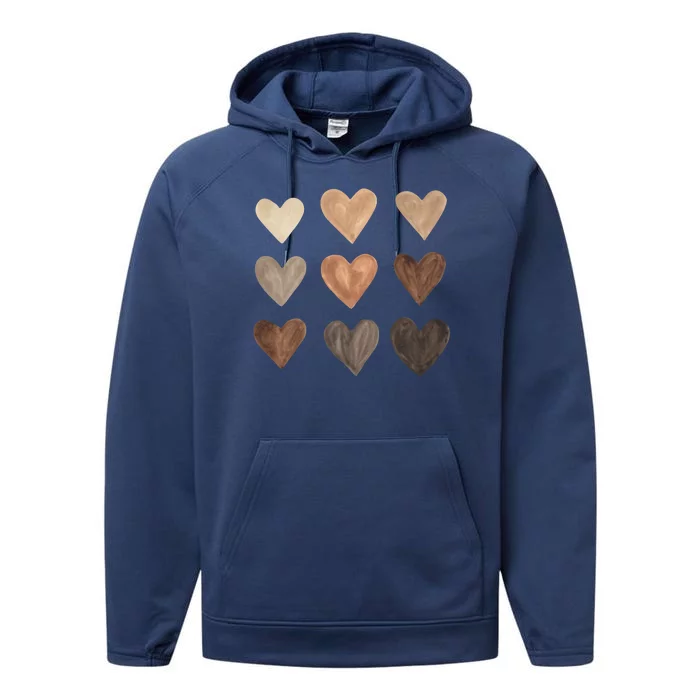 Melanin Hearts Performance Fleece Hoodie