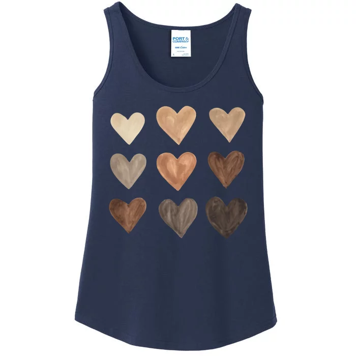 Melanin Hearts Ladies Essential Tank