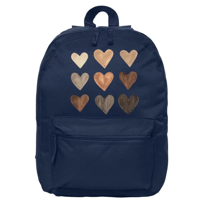 Melanin Hearts 16 in Basic Backpack