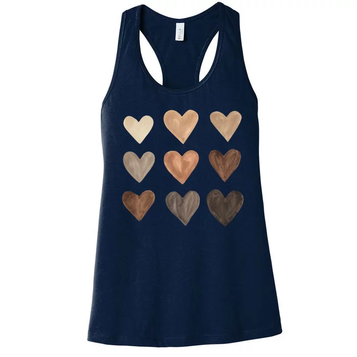 Melanin Hearts Women's Racerback Tank