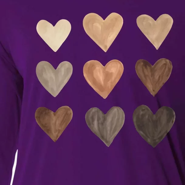 Melanin Hearts Cooling Performance Long Sleeve Crew