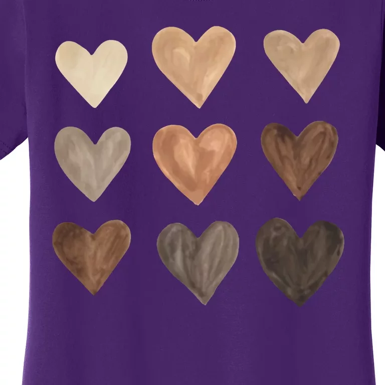 Melanin Hearts Women's T-Shirt