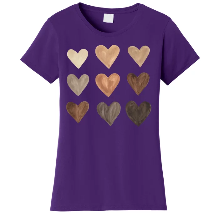 Melanin Hearts Women's T-Shirt