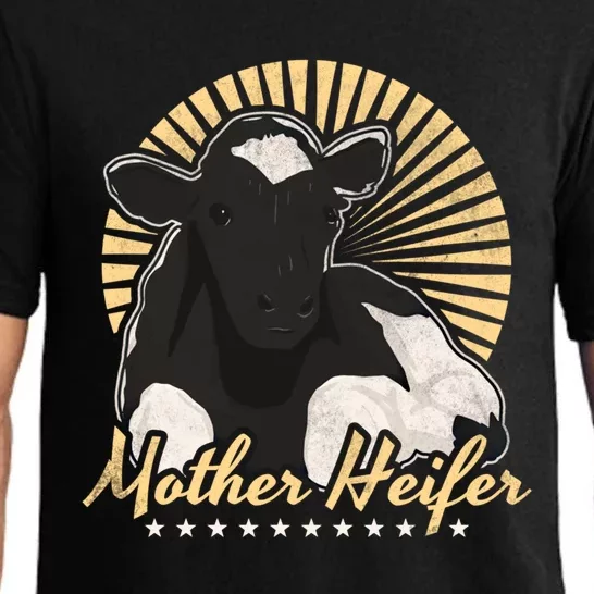 Mother Heifer Mother's Day Farmer Gift Pajama Set