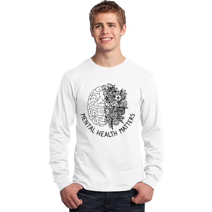 Mental Health Matters Human Brain Illness Awareness Long Sleeve Shirt