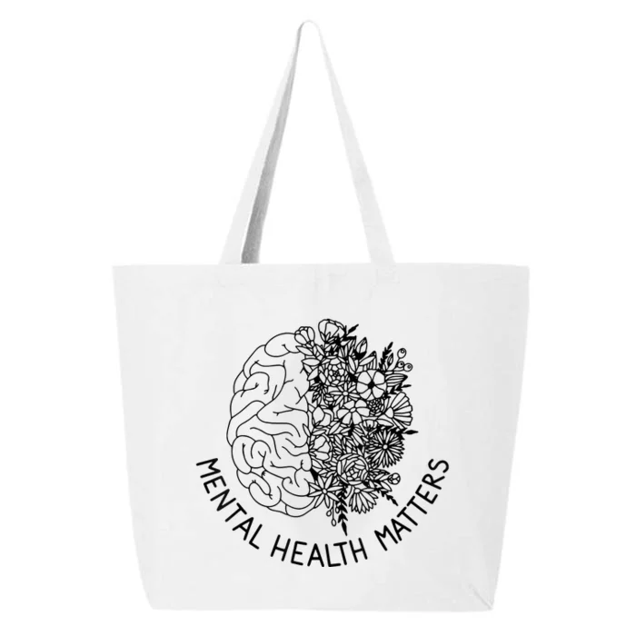 Mental Health Matters Human Brain Illness Awareness 25L Jumbo Tote