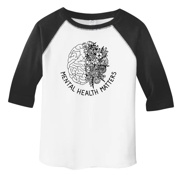 Mental Health Matters Human Brain Illness Awareness Toddler Fine Jersey T-Shirt