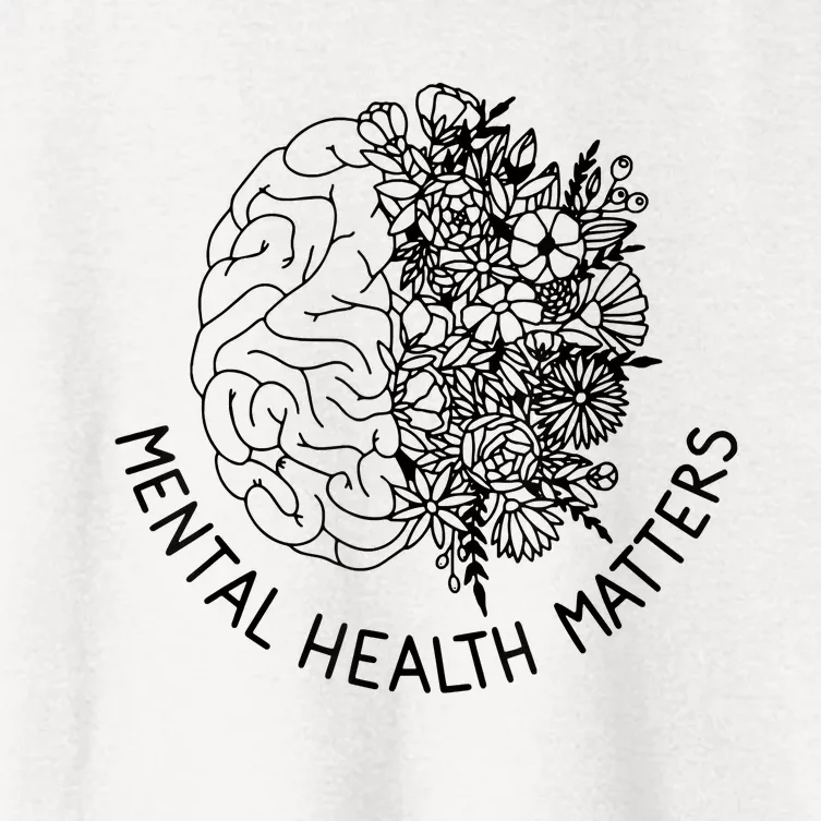 Mental Health Matters Human Brain Illness Awareness Women's Crop Top Tee