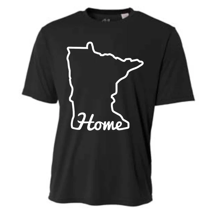 Minnesota Home Mn State Map Native Minnesotan Cooling Performance Crew T-Shirt