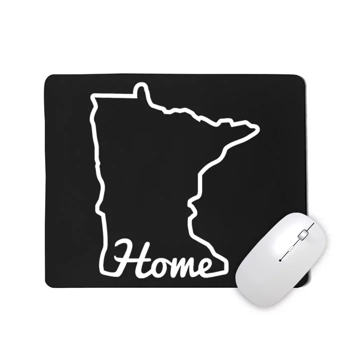 Minnesota Home Mn State Map Native Minnesotan Mousepad