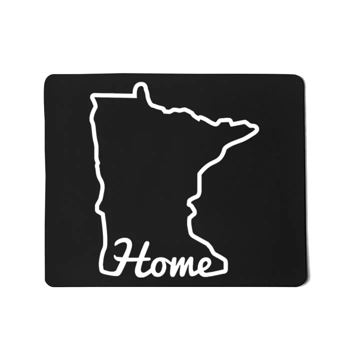 Minnesota Home Mn State Map Native Minnesotan Mousepad