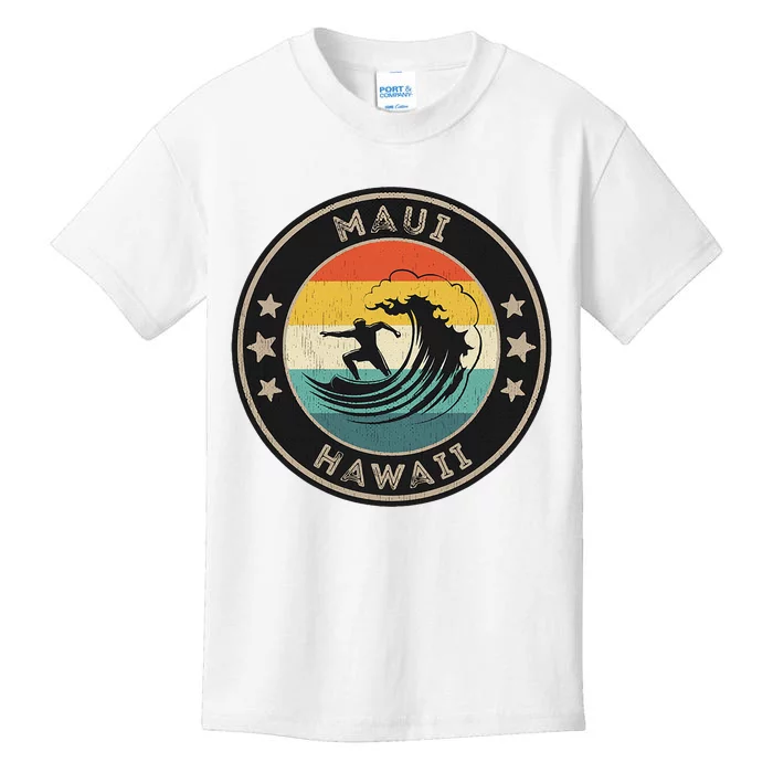 Maui Hawaii Maui Surfer Kids T-Shirt