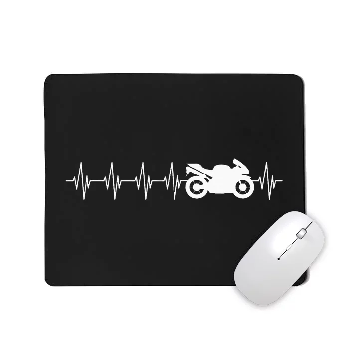 Motorcycle Heartbeat Mousepad