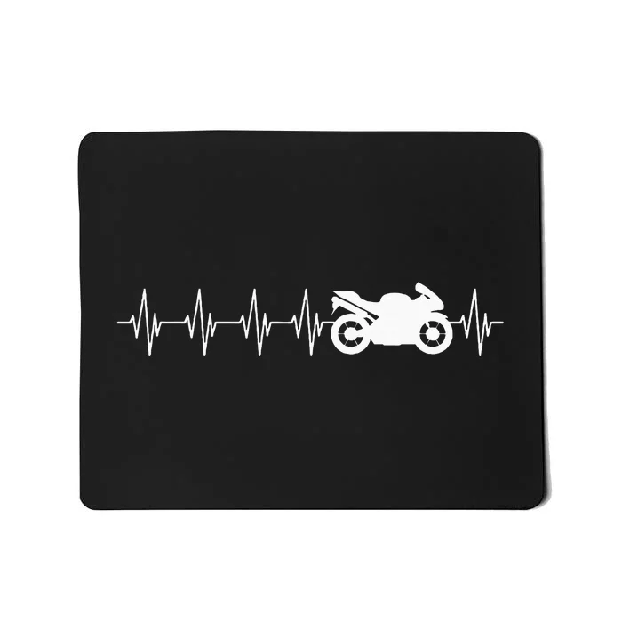 Motorcycle Heartbeat Mousepad