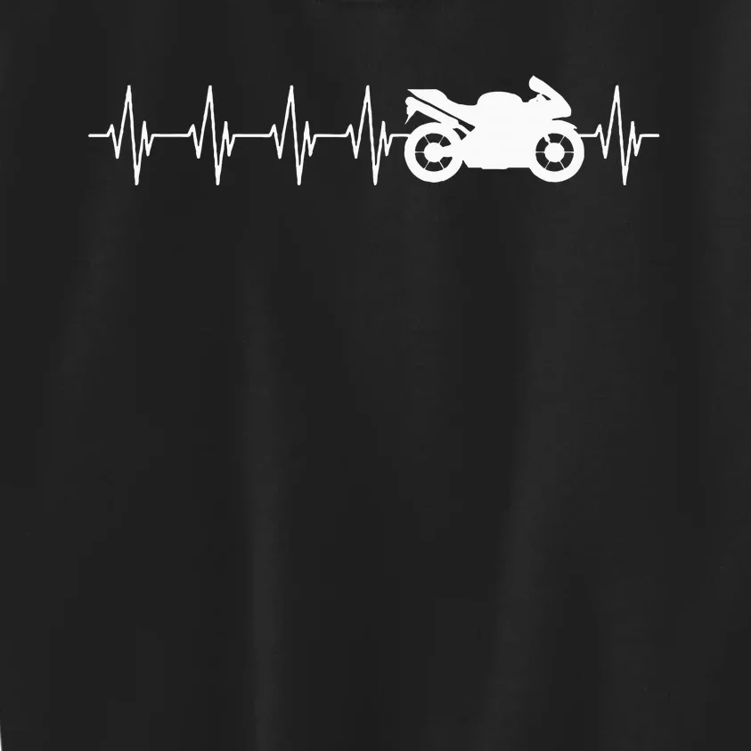 Motorcycle Heartbeat Kids Sweatshirt