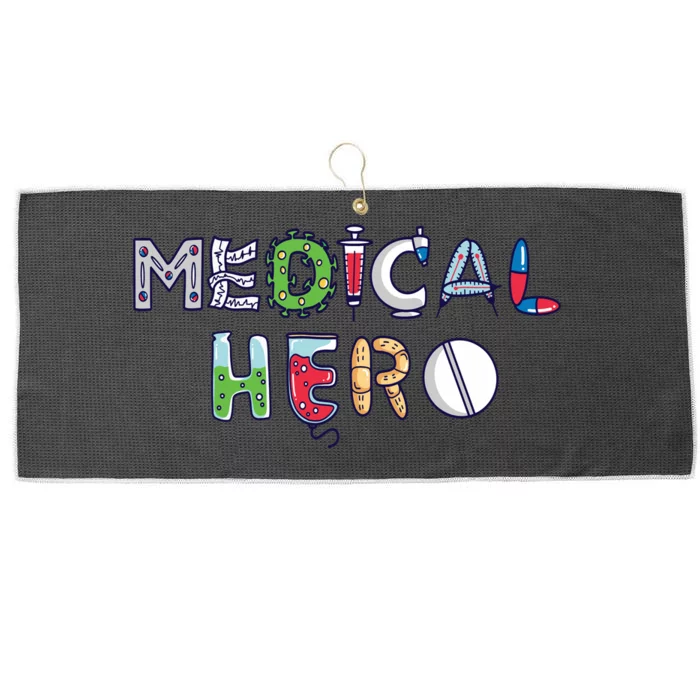 Medical Hero Large Microfiber Waffle Golf Towel